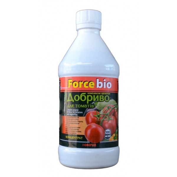 Добриво Force Bio, для томатів та овочевих культур, 500мл